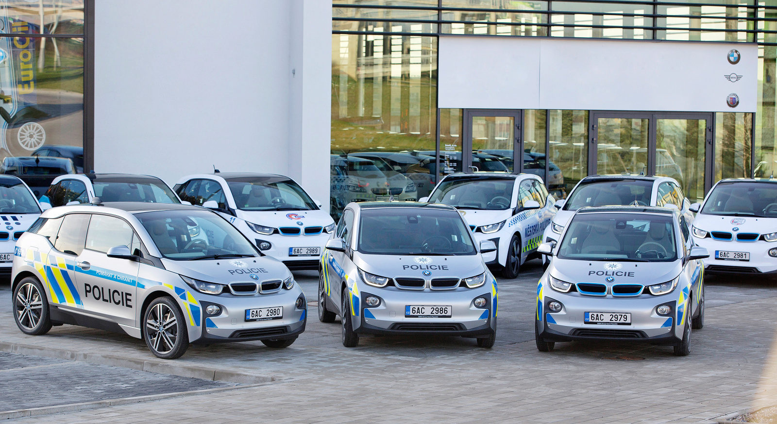 Vozy BMW i3 pro potřeby Police ČR a městské policie.