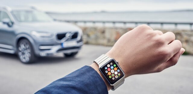 Volvo On Call app in the Apple Watch