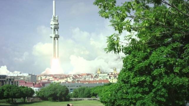 ceska-raketa-zizkovska-vez-reklama-skoda-superb-video