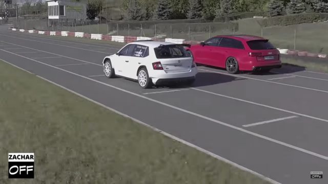 zavod-skoda-fabia-r5-audi-rs6-video