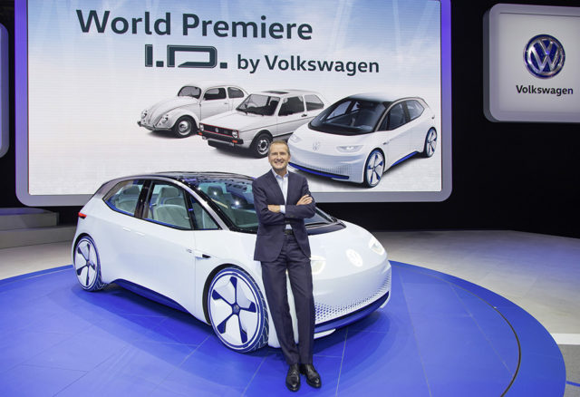 Mondial de l´Automobile 2016 in Paris, Volkswagen Pressekonferenz am 29. September 2016