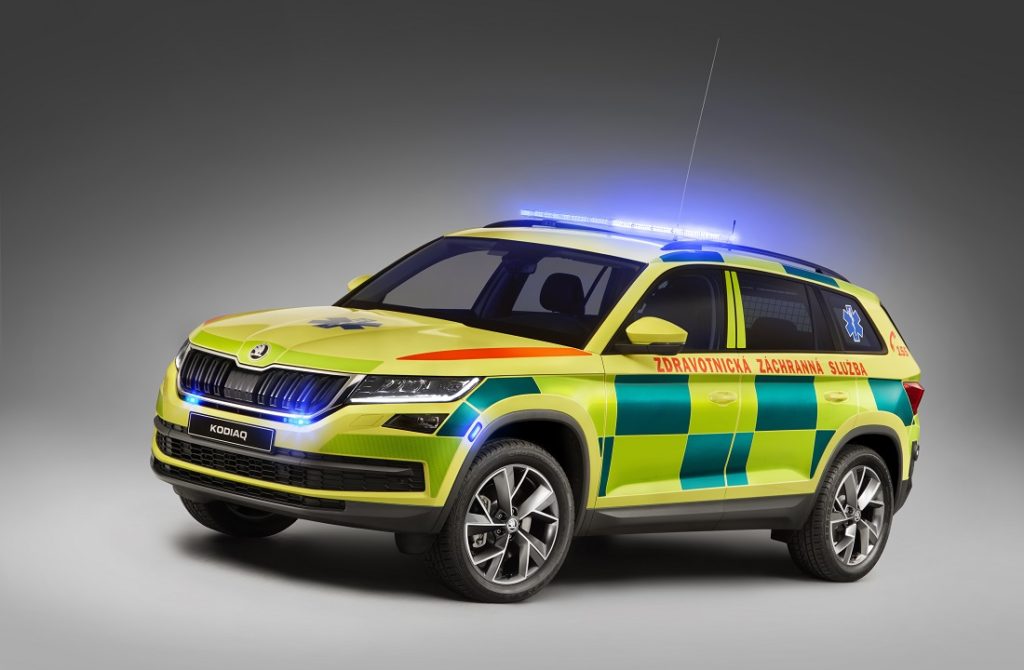 Škoda Kodiaq v komplexní úpravě pro potřeby Zdravotnické záchranné služby
