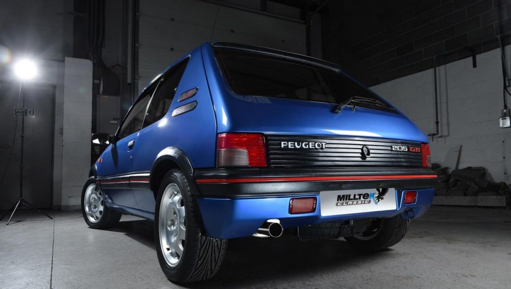Milltek nabízí sportovní výfuk pro Peugeot 205 GTi
