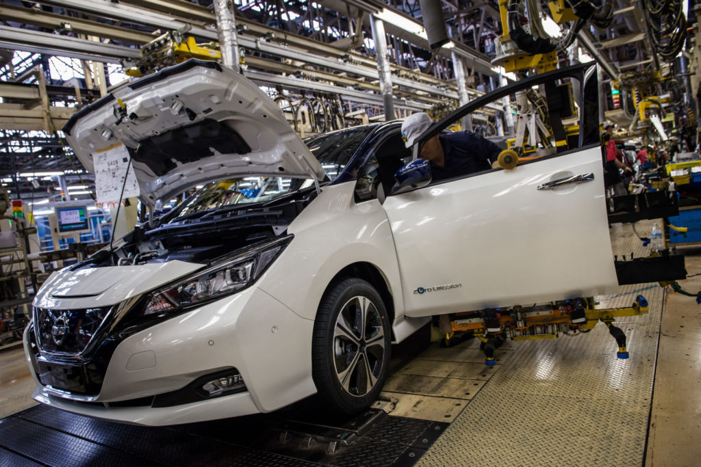 nissan leaf vyroba