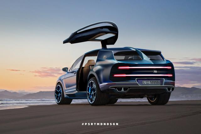 render bugatti suv