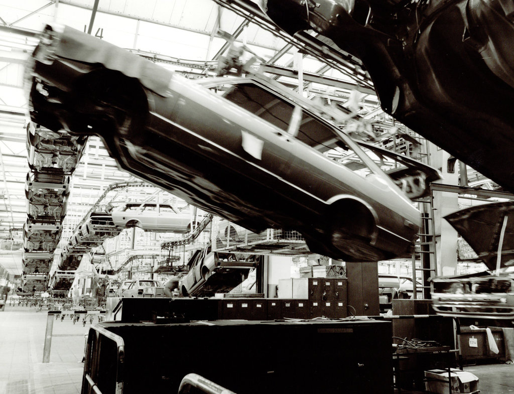 Production of the Volkswagen Passat at the Emden factory 1978