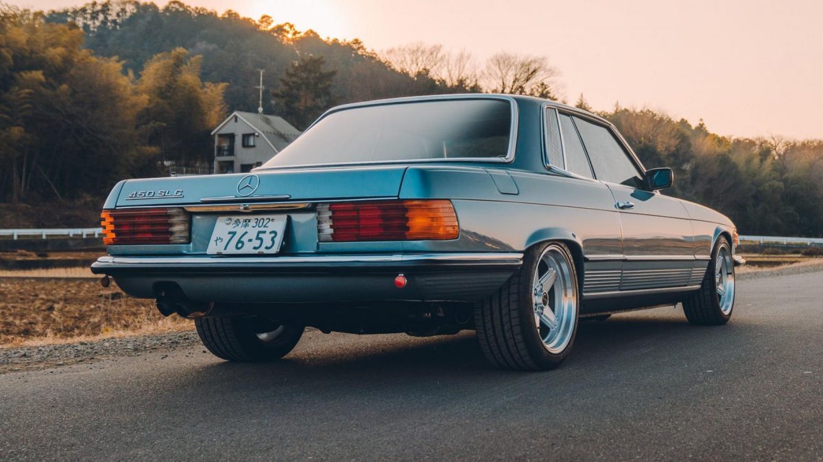 Mercedes-Benz-450-SLC-motor-Toyota-Supra- (3)