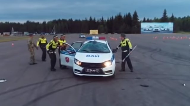 ruska policie nehoda