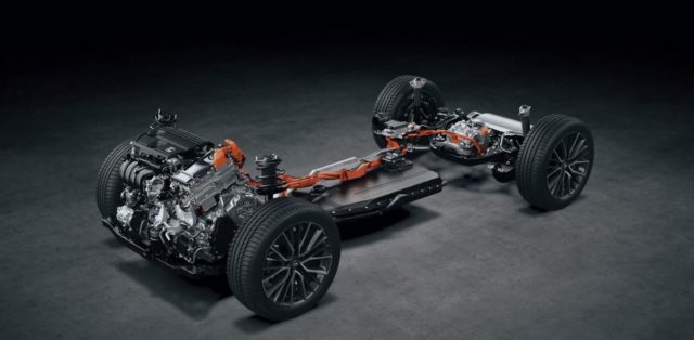 Lexus NX 350h (hybrid) - podvozková platforma