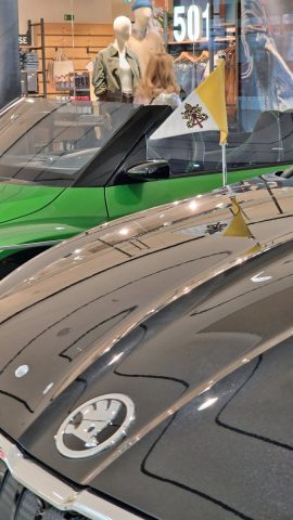 Výstava automobilů Škoda v pražském obchodním centru Arkády Pankrác