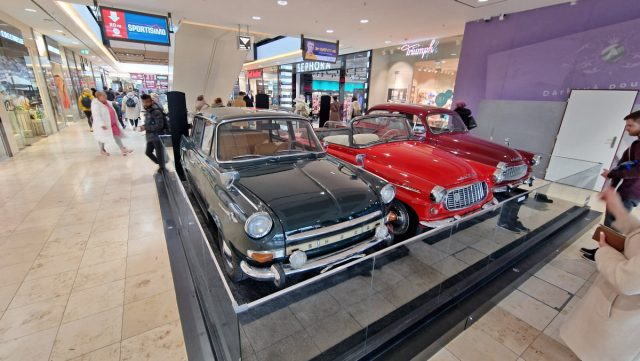 Výstava automobilů Škoda v pražském obchodním centru Arkády Pankrác