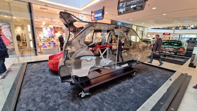 Výstava automobilů Škoda v pražském obchodním centru Arkády Pankrác