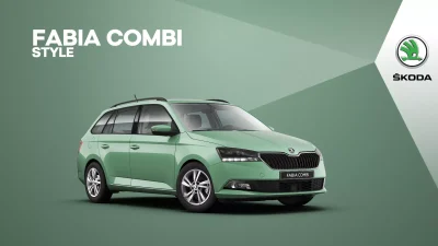 Zelená pistáciová Škoda Fabia Combi (5Y5Y - Zelená Fantasy)