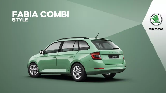 Zelená pistáciová Škoda Fabia Combi (5Y5Y - Zelená Fantasy)