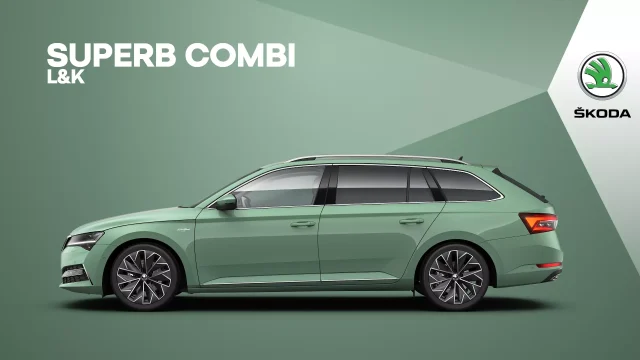 Zelená pistáciová Škoda Superb Combi (5Y5Y - Zelená Fantasy)