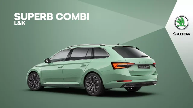 Zelená pistáciová Škoda Superb Combi (5Y5Y - Zelená Fantasy)