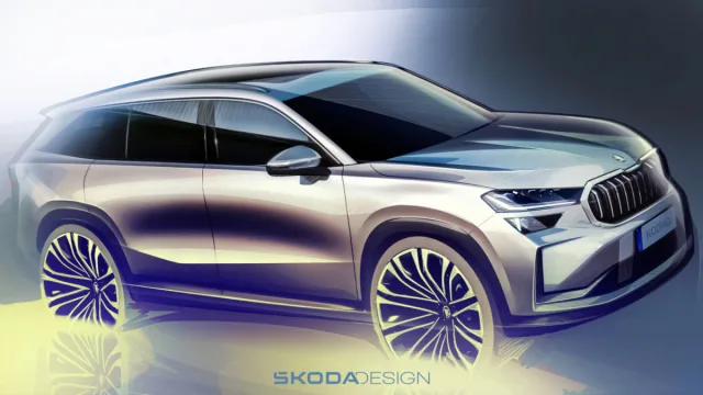 Nová Škoda Kodiaq na prvních skicách