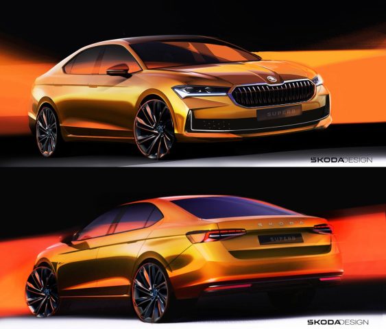 Skica: Škoda Superb