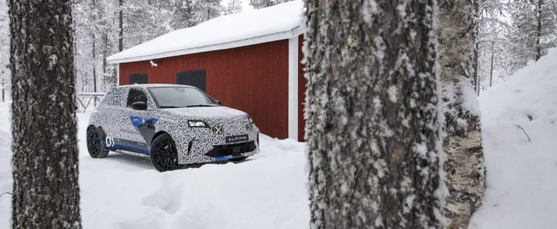 Alpine A290 - testování prototypů za polárním kruhem