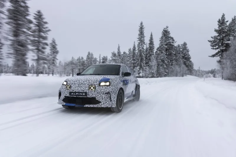 Alpine A290 - testování prototypů za polárním kruhem