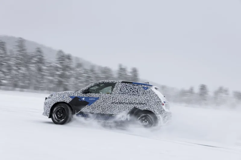 Alpine A290 - testování prototypů za polárním kruhem