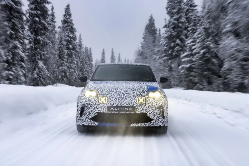 Alpine A290 - testování prototypů za polárním kruhem