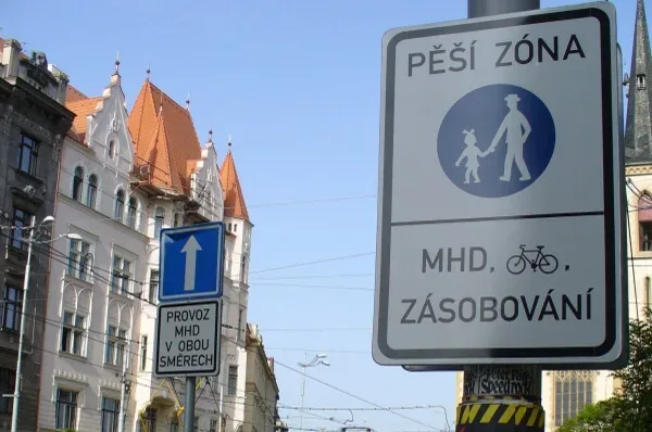 Pěší zóna Praha