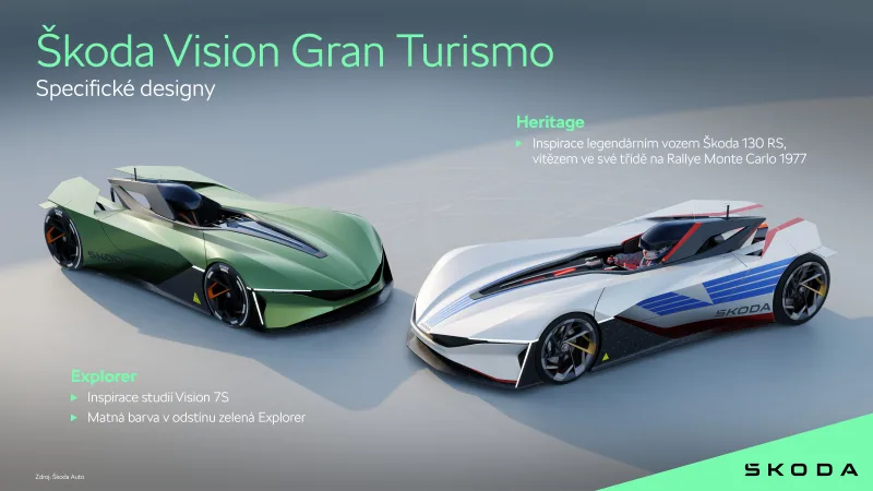 Škoda Vision Gran Turismo | designový koncept pro počítačovou hru Gran Turismo
