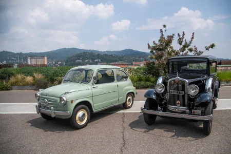 „La Pista 500“ na střeše budovy Lingotto v Turíně byla místem konání oslav 125. výročí s podtitulem „Smiling to the Future“