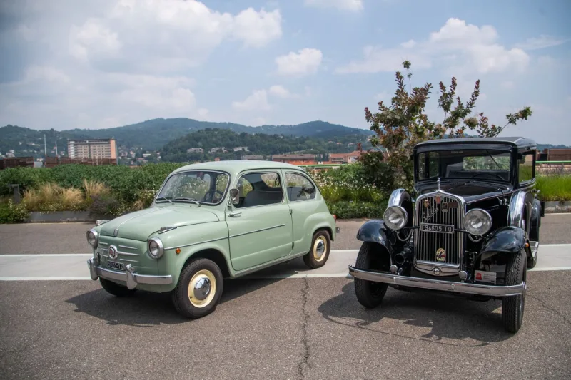 „La Pista 500“ na střeše budovy Lingotto v Turíně byla místem konání oslav 125. výročí s podtitulem „Smiling to the Future“