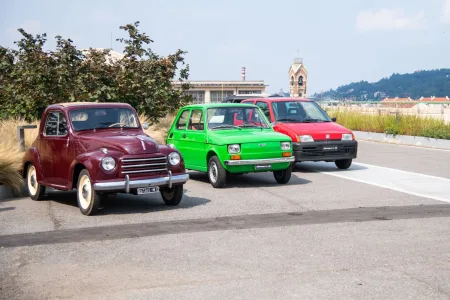 „La Pista 500“ na střeše budovy Lingotto v Turíně byla místem konání oslav 125. výročí s podtitulem „Smiling to the Future“