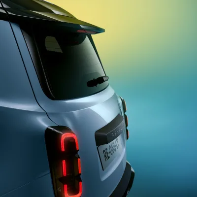 Renault odhaluje několik detailů z vnějšího designu elektrického vozu Renault 4 E-Tech