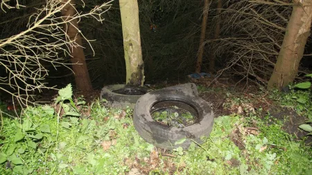 pneumatiky-v-lese-policie